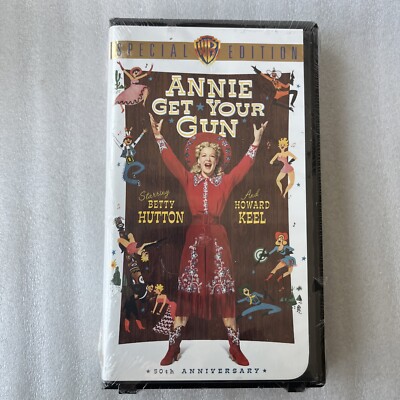 Annie Get Your Gun (VHS, 50th Anniversary, Clamshell) NEW SEALED w Fraying-image