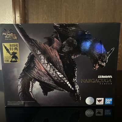S.H. Monsterarts Monster Hunter Nargacuga - Open Box With Bonus Hunter Figure-image