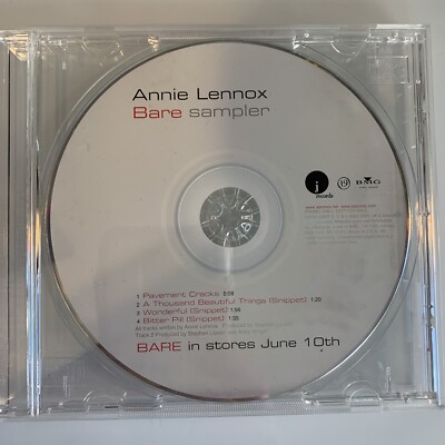 Annie Lennox Bare Sampler CD Promo-image