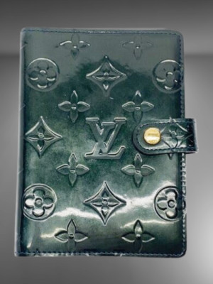 Authentic Louis Vuitton Monogram Vernis Agenda PM Notebook Cover R21002 Green-image