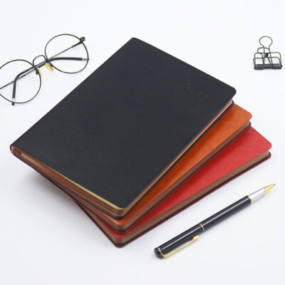 240 Pages PU Leather Vintage Journal A5/B5 Notebook Lined Paper Writing Diary-image