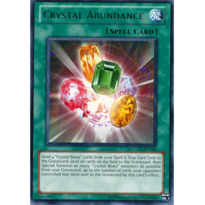Crystal Abundance - LCGX-EN166 - Rare - Unlimited Edition - Moderately Played-image