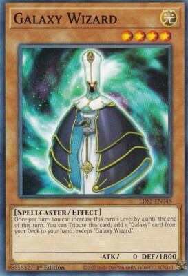 Yugioh! Galaxy Wizard - LDS2-EN048 - Common - 1st Edition Near Mint Free Ship-image