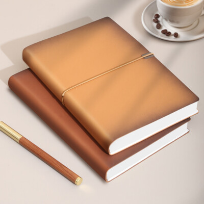 PU Leather Journal A5 Notebook Lined Paper Writing Diary Planner 240 Pages-image