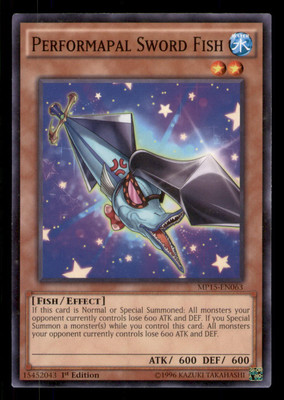 Yugioh Performapal Sword Fish #MP15-EN063 2015 Mega-Tins Mega Pack LP-image