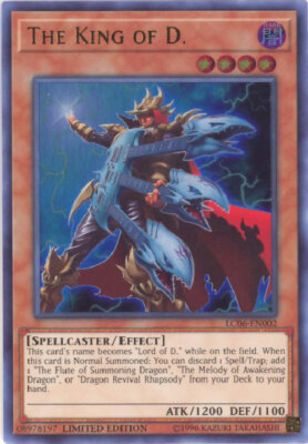 Yu-Gi-Oh Card - LC06-EN002 - THE KING OF D. (ultra rare holo) - NM-image