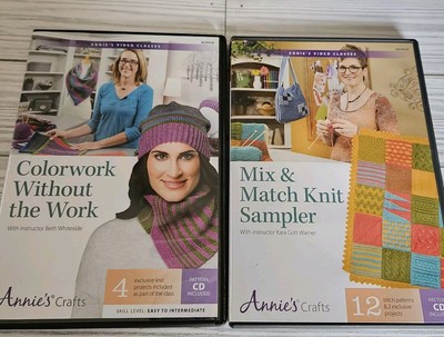 Annies Video KnittingClasses Mix & Match Knit Sampler 2013 & Colorwork  -image