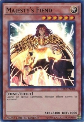 MAJESTY'S FIEND *** SUPER RARE MINT/NM CT12-EN004 YUGIOH!-image