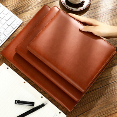 160 Pages PU Leather Refillable Journal A5/B5/A4 Notebook Lined Paper Diary -image
