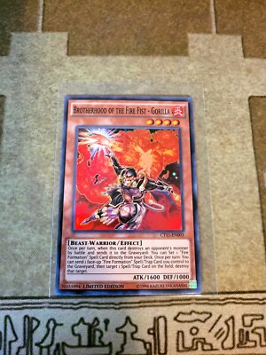 YUGIOH TCG BROTHERHOOD OF THE FIRE FIST GORILLA CT11-EN003 SUPER LIMITED EDITION-image