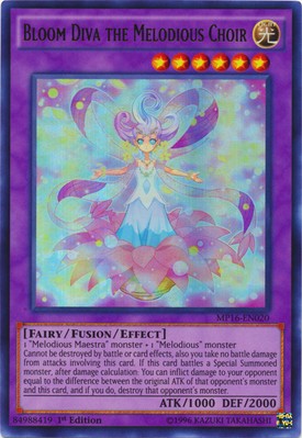 Bloom Diva the Melodious Choir - MP16-EN020 - Ultra Rare - 1st Edition x1 Lightl-image