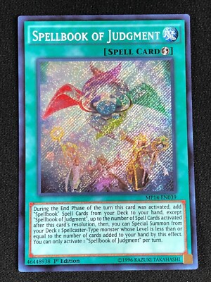 YUGIOH SPELLBOOK OF JUDGEMENT MP14-EN039 1ST SECRET NM-image