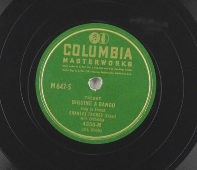 CHARLES TRENET Biguine a Bango / Annie - Anna COLUMBIA 4350-M VG 10