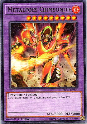 Metalfoes Crimsonite MP17-EN094 Yu-Gi-Oh! Light Play 1st Edition-image