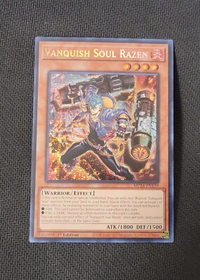 YGO Vanquish Soul Razen Prismatic Secret Rare NM 1st Ed 2024 Mega Tin MP24-EN139-image