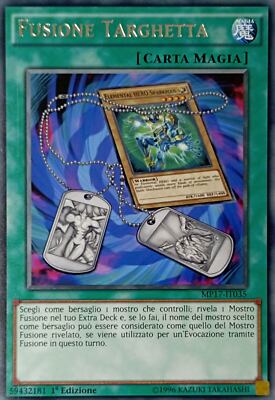 Fusion Plate - Rare - 2017 Mega-Tin Mega Pack - MP17-IT035 - Italian New-image