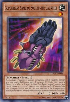 Superheavy Samurai Soulbuster Gauntlet - MP16-EN008 - Common - Unlimited Edition-image