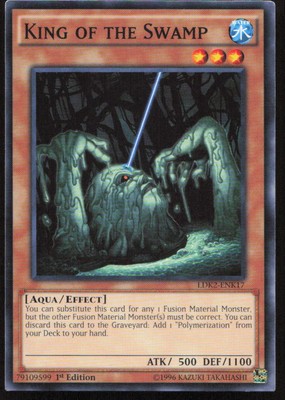 Yu-Gi-Oh TCG #LDK2-ENK17 King of the Swamp 1st Edition Common LP-image