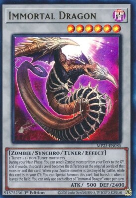 Immortal Dragon MP23-EN085 25th Anniversary Tin: Dueling Heroes Mega Pack 1st...-image