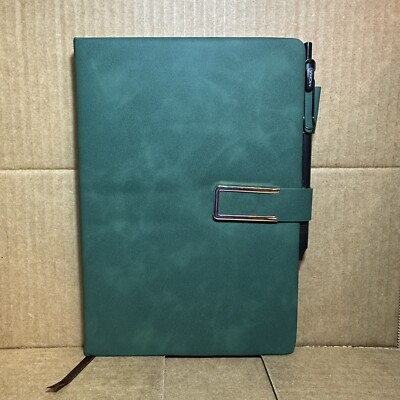 A5 Vintage Leatherbound Notebook W/Bookmark & MOKA Pen Included. (200 Pages)-image