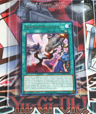 YuGiOh Spell Card Branded Regained MP23-EN196 1st Edition Rare-image