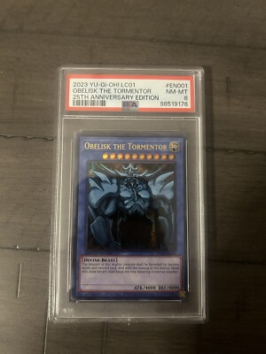 Obelisk the Tormentor (25th Anniversary Edition) LC01-EN001 PSA 8 Ultra Rare-image