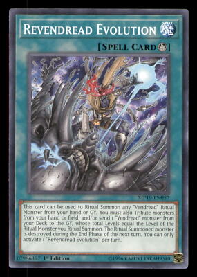 Yugioh Revendread Evolution #MP19-EN057 2019 Gold Sarcophagus Tin Mega Pack LP-image
