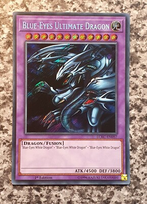 Yugioh Blue-Eyes Ultimate Dragon 1st Edition LCKC-EN057 Secret Rare MINT-image