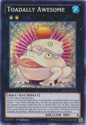 Near Mint x 1 Toadally Awesome - MP17-EN150 - Secret Rare - 1st Edition MP17 Meg-image