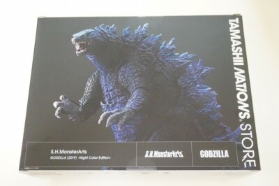 S.H.MonsterArts Godzilla (2019) Night Color Edition Figure TAMASHII NATION Japan-image