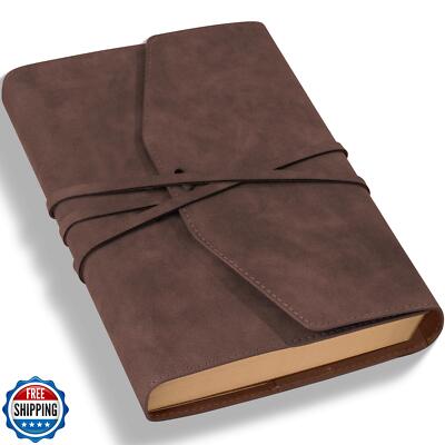 MINICAGIE Vintage Journal for Women Men Leather Bound Journaling Notebook Dia-image