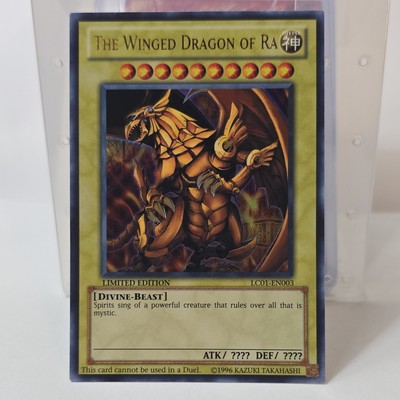 Yu-Gi-Oh The Winged Dragon of Ra LC01-EN003 Ultra Rare GEM NM Legendary Collect-image