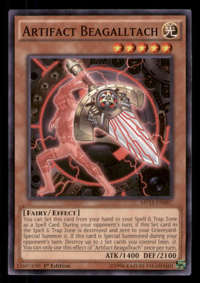 Yugioh Artifact Beagalltach #MP15-EN007 2015 Mega-Tins Mega Pack LP-image