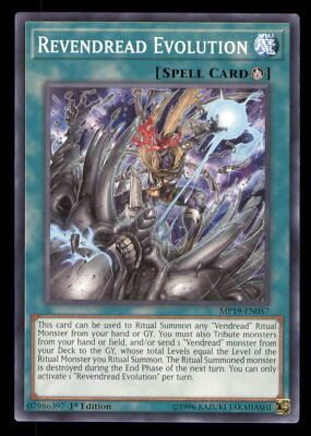 Yugioh Revendread Evolution #MP19-EN057 2019 Gold Sarcophagus Tin Mega Pack LP-image
