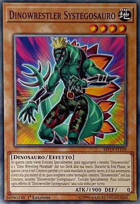 Dinowrestler Systegosaurus - Common - 2019 Mega-Tin Mega-Pack - MP19-IT159 New-image