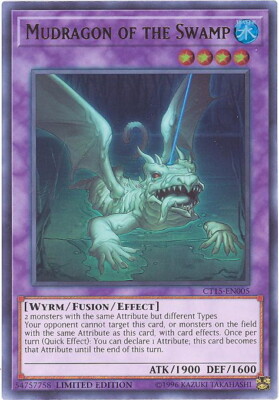 Yu-Gi-Oh Card - CT15-EN005 - MUDRAGON OF THE SWAMP (ultra rare holo) - NM/Mint-image
