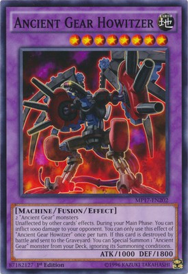 1 x Ancient Gear Howitzer - MP17-EN202 - Common - 1st Edition Near Mint, English-image