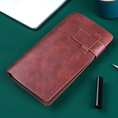 A6 PU Leather Vintage Journal Notebook Paper Writing Diary Planner 240 Pages-image
