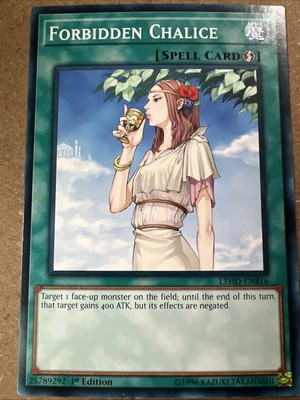 Yu-Gi-Oh Legendary Hero Decks - Forbidden Chalice LEHD-ENB16 - 1st Edition-image