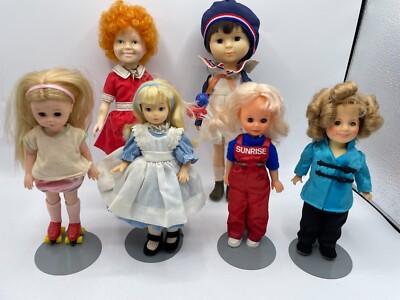 Vintage Doll Lot Horsman Alice in Wonderland Annie Ginny Sunrise Shirley Temple-image