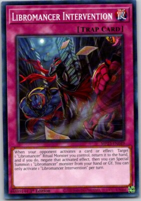 Yu-Gi-Oh Yugioh Libromancer Intervention MP23-EN049 Mega Tin Dueling Heroes-image