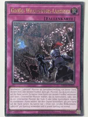 Large Welcome Labrynth OP23-EN003 Ultimate Rare DE NM YUGIOH-image