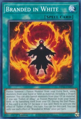 1x Branded in White - 1st Edition NM Eng YuGiOh - 2022 Mega Tin - Pharoah's Gods-image