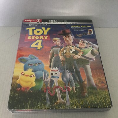 NEW Disney Pixar Toy Story 4 4K UHD + Blu-Ray + Digital Code Movie Sealed-image