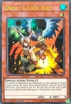 Droll & Lock Bird - LCKC-EN077 - Ultra Rare - 1st Edition x1 NM-Mint Yu-Gi-Oh! Y-image