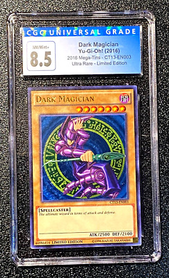 CGC 8.5 2016 DARK MAGICIAN ULTRA RARE LIMITED EDITION CT13-EN003 3953/54R350922-image