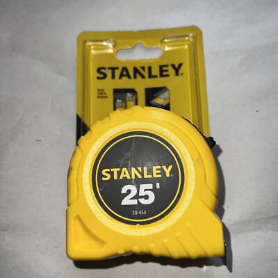 Stanley 30-455 25' Polymer Blade Coating High-impact ABS Case Tape Measure-image