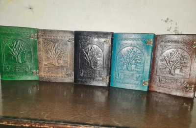 600 Page Notebook Gift Tree of Life Extra Large Leather Handmade Journal Unlined-image
