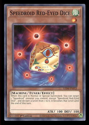 Yugioh Speedroid Red-Eyed Dice #LED8-EN012 Legendary Duelists: Synchro Storm LP-image