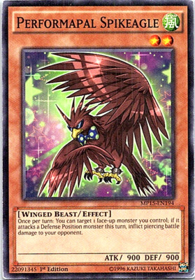 Performapal Spikeagle MP15-EN194 Yu-Gi-Oh! Moderate Play 1st Edition -image
